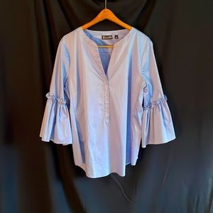 7th Avenue Design Studio New York & Company Blue Blouse XL